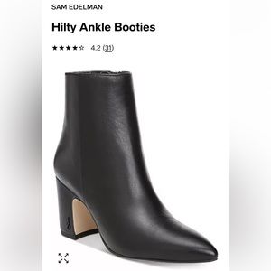 Sam Edelman Hilty Bootie - size 7.5 - Black